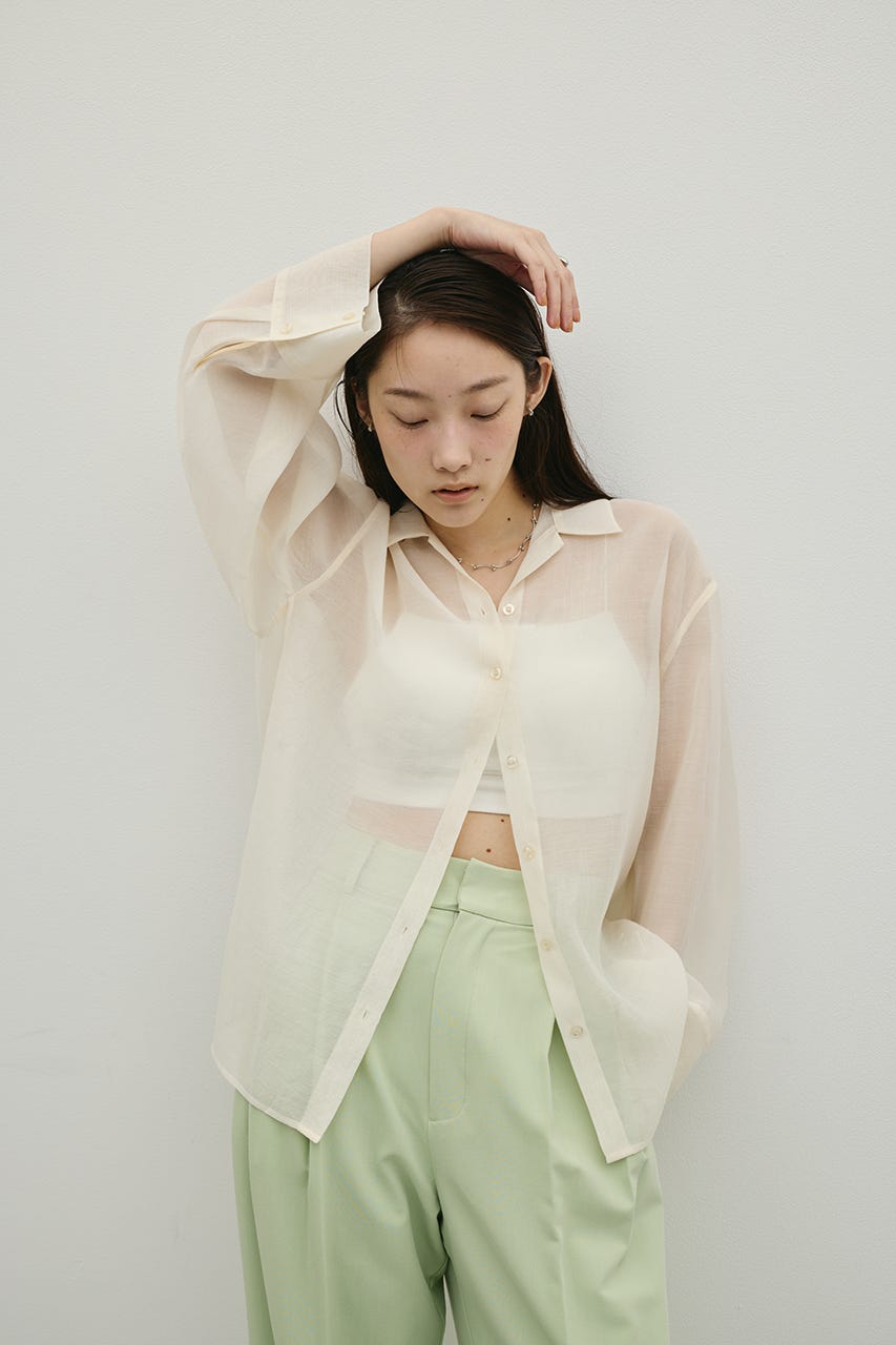 シアーオーバーシャツ IVOY FREE