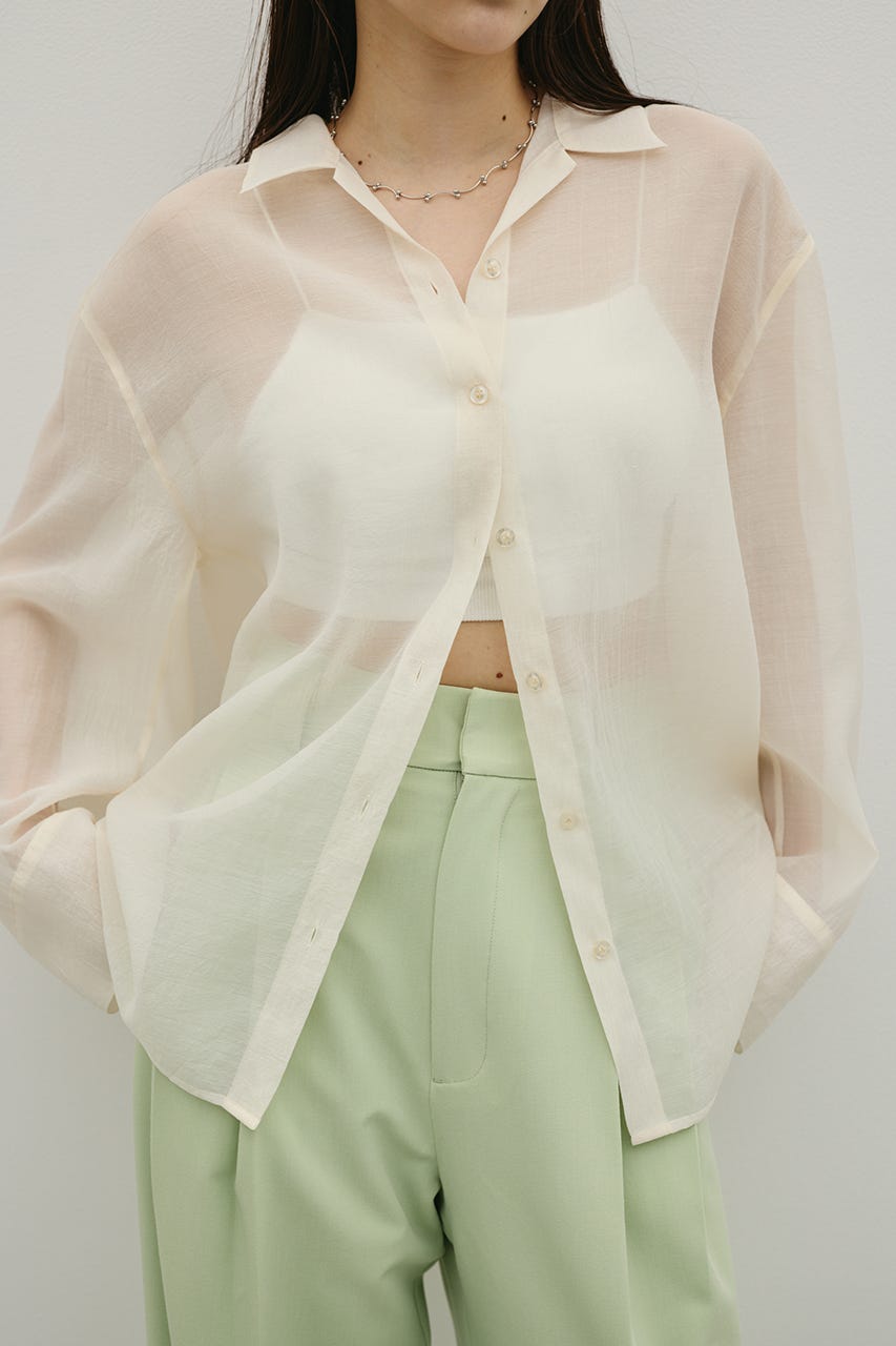 シアーオーバーシャツ IVOY FREE