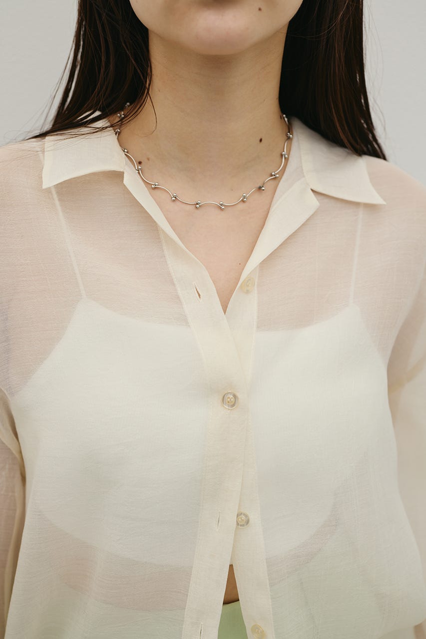 シアーオーバーシャツ IVOY FREE