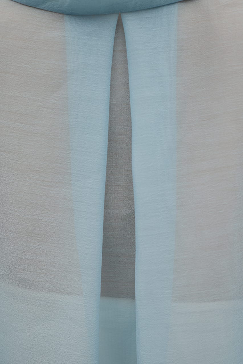 シアーオーバーシャツ SAX FREE