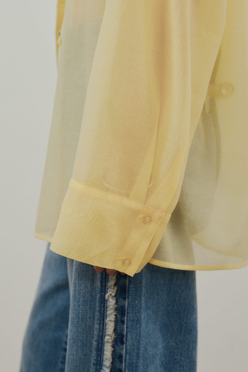 シアーオーバーシャツ YEL FREE