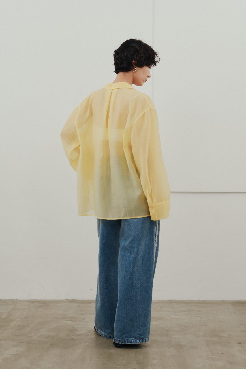 シアーオーバーシャツ YEL FREE