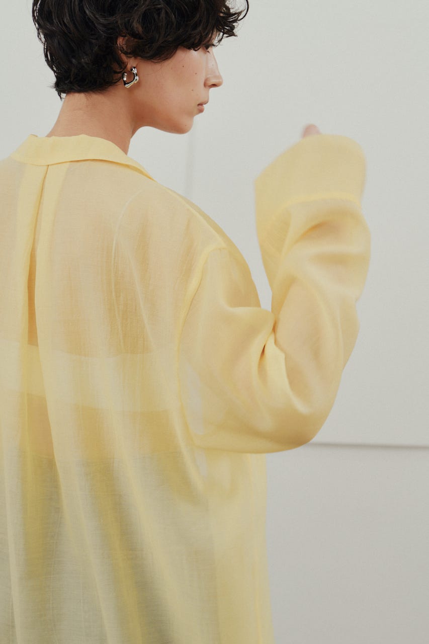 シアーオーバーシャツ YEL FREE