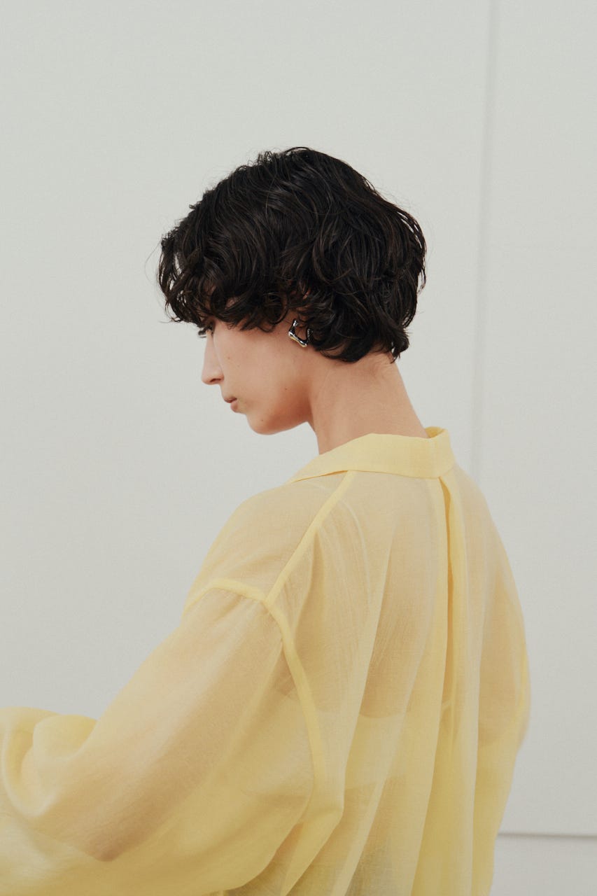 シアーオーバーシャツ YEL FREE