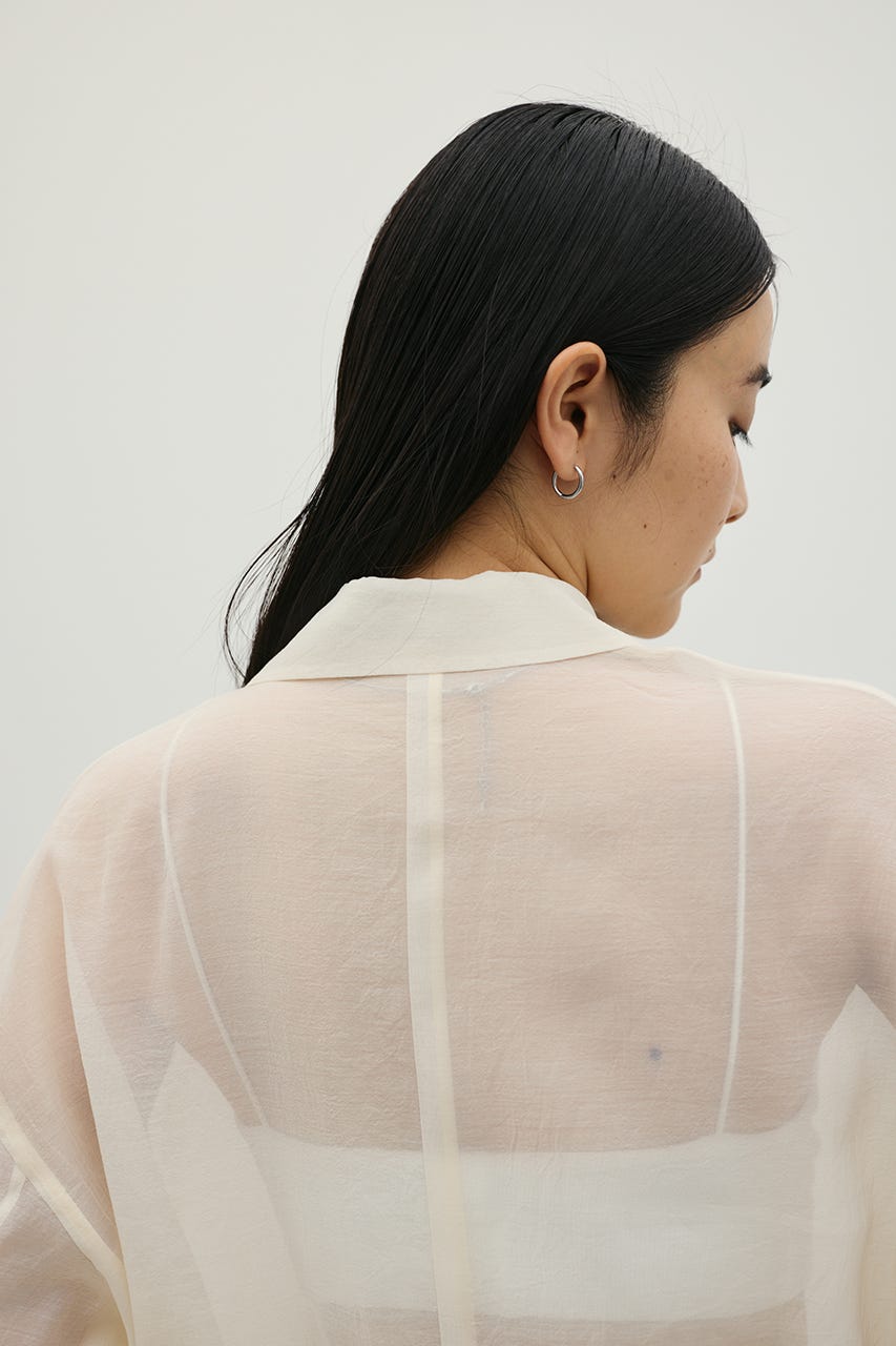 ハーフスリーブシアーテーラージャケット IVOY FREE