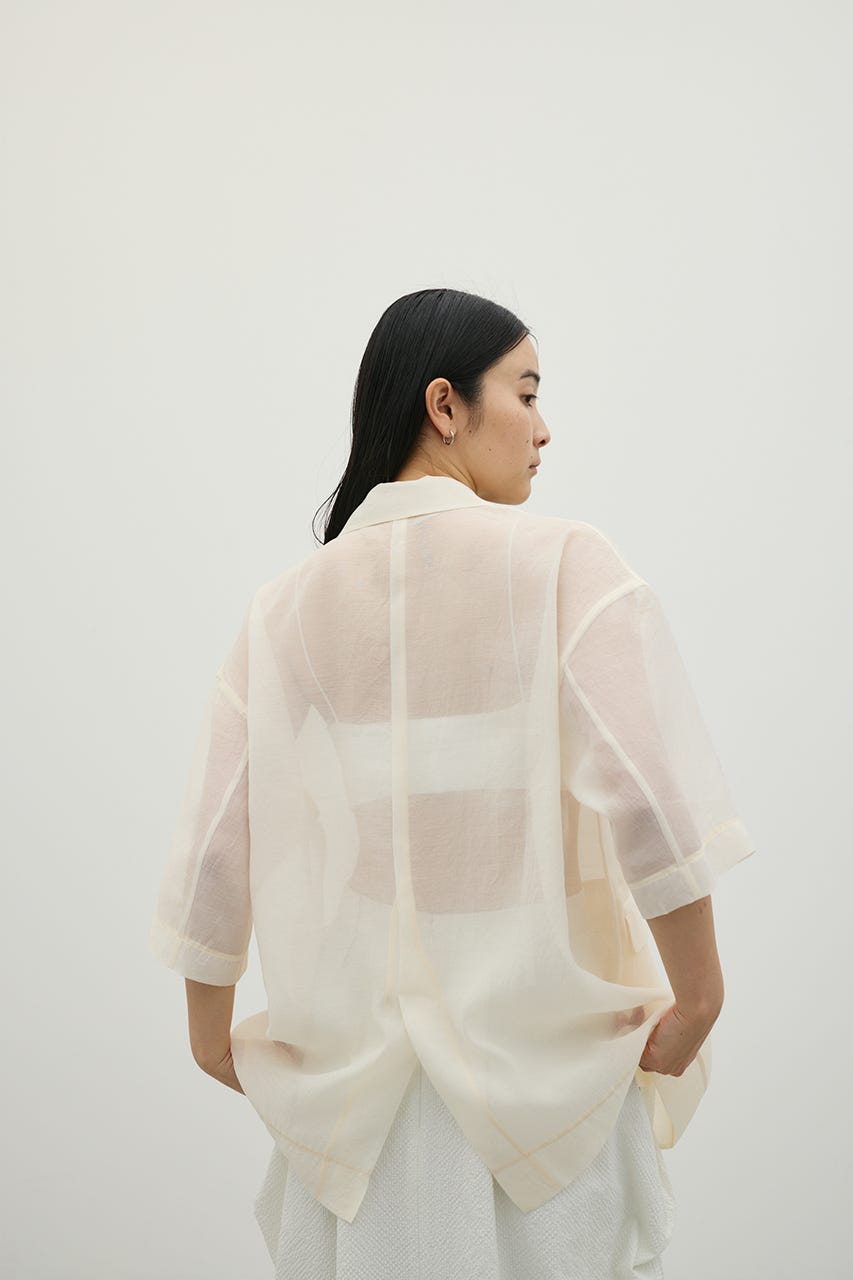 ハーフスリーブシアーテーラージャケット IVOY FREE