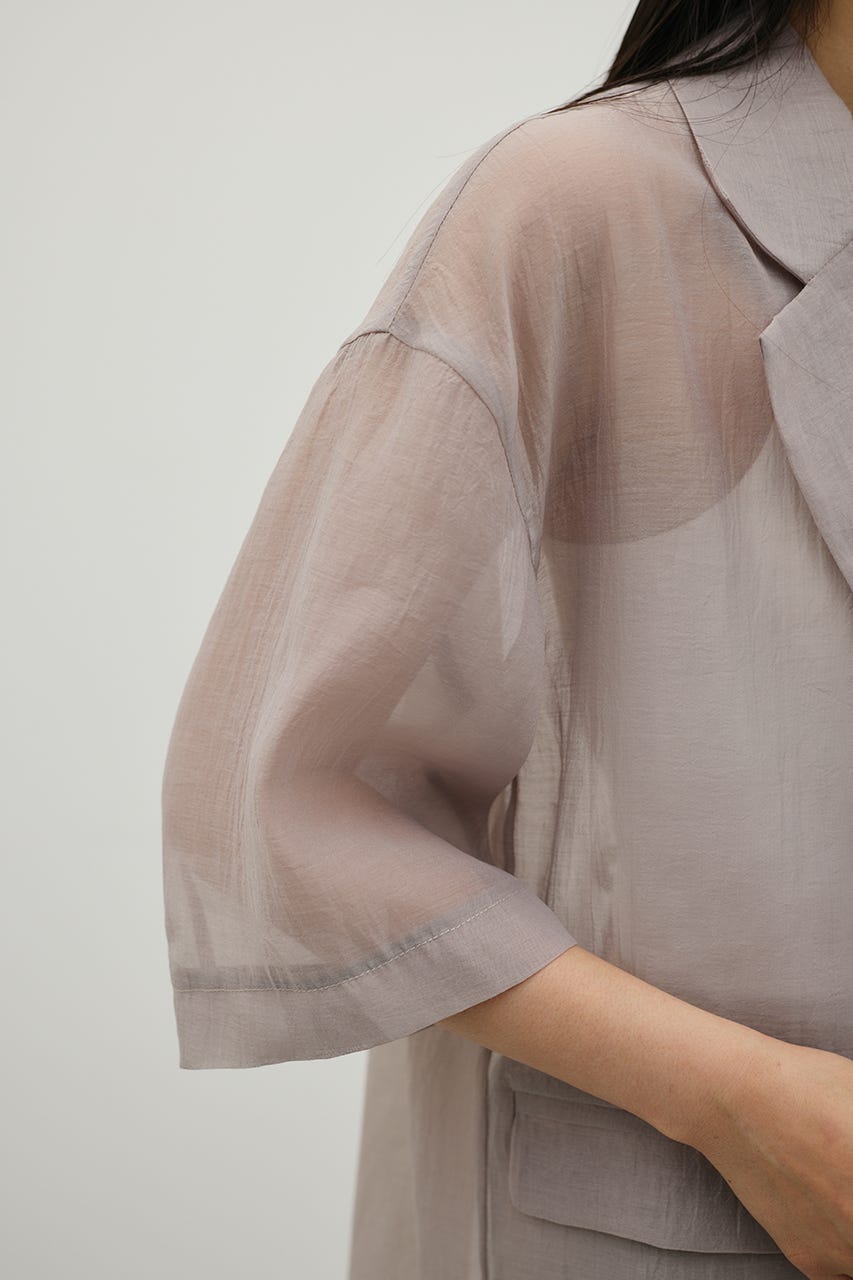 ハーフスリーブシアーテーラージャケット L/GRY FREE