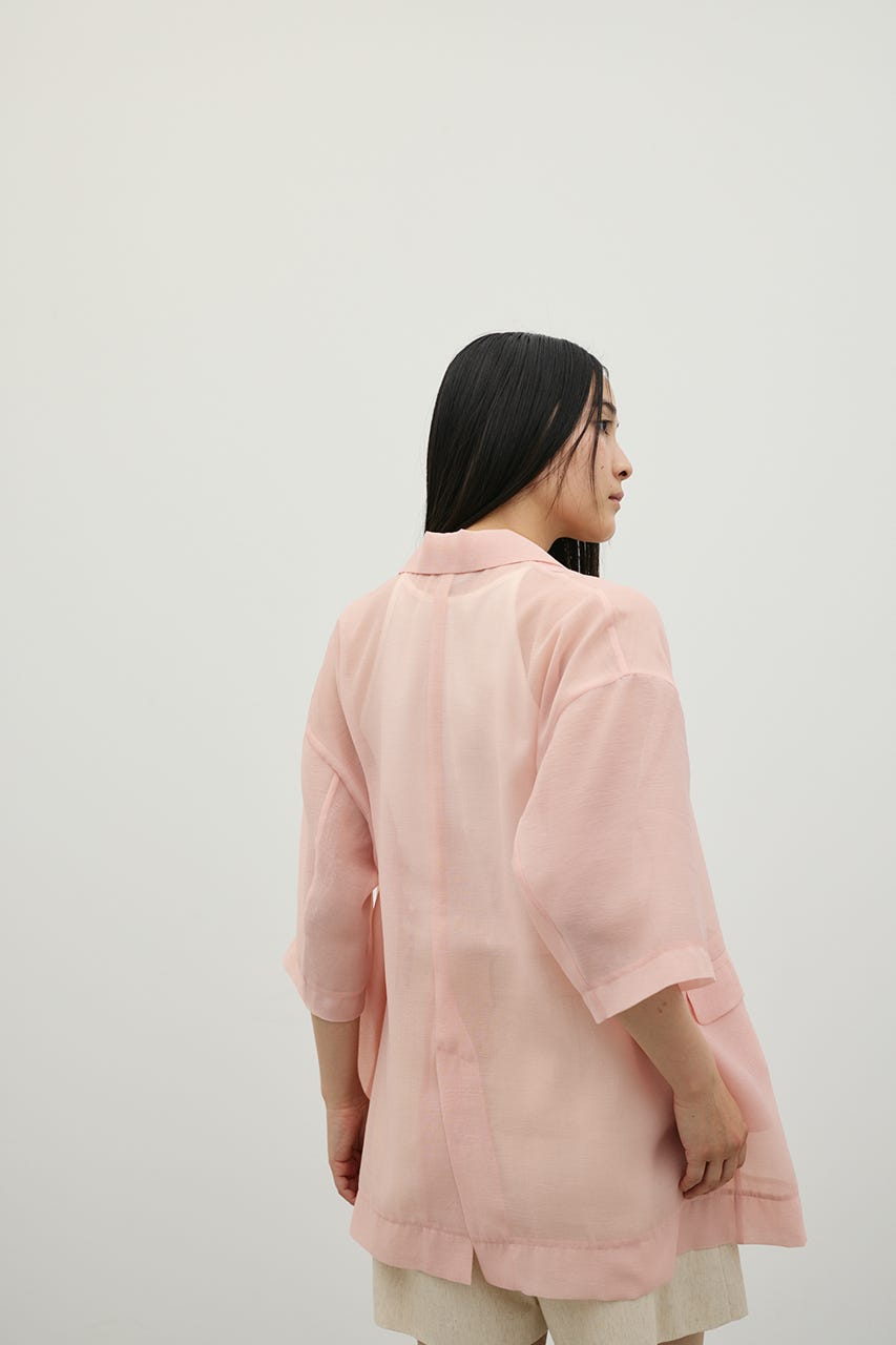 ハーフスリーブシアーテーラージャケット PNK FREE