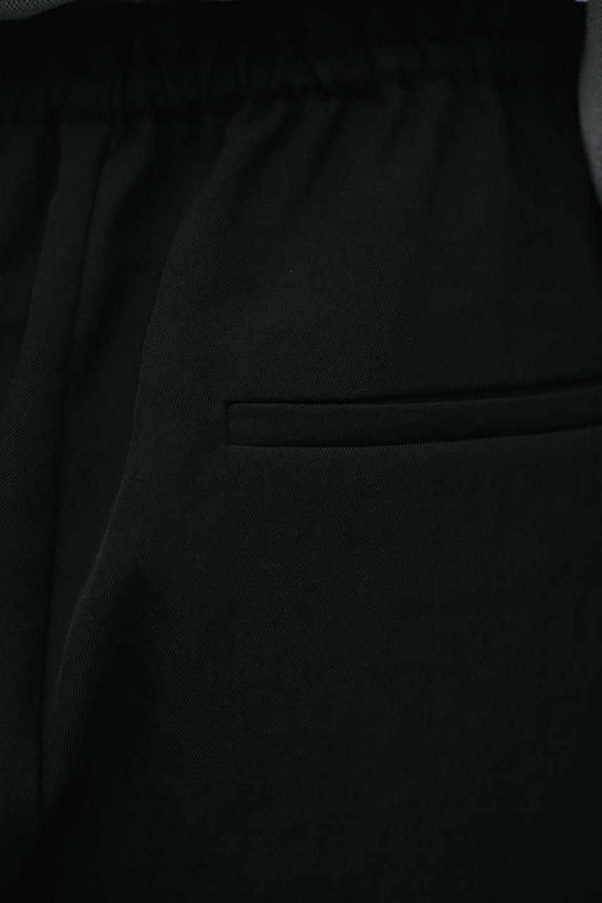 ハイラインワイドパンツ BLK S