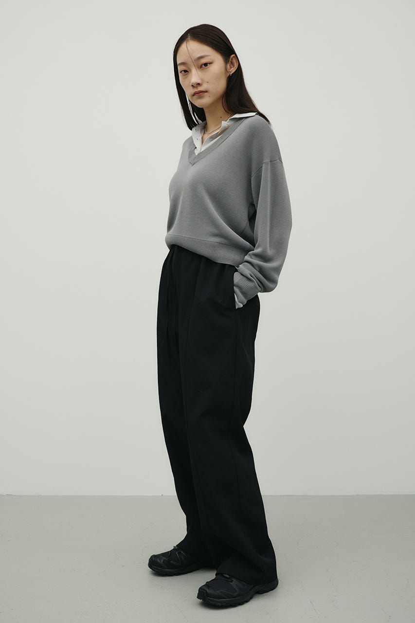 ハイラインワイドパンツ BLK S