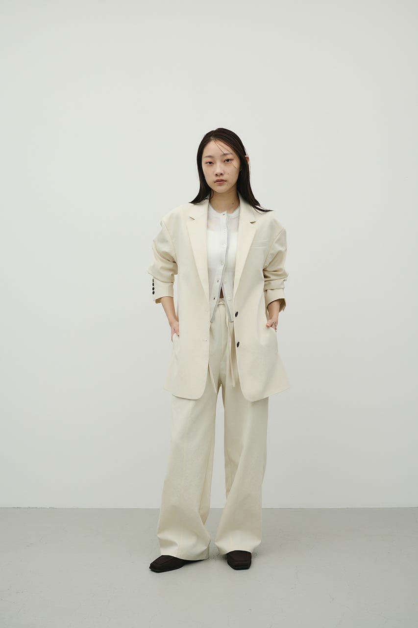 ハイラインワイドパンツ IVOY S