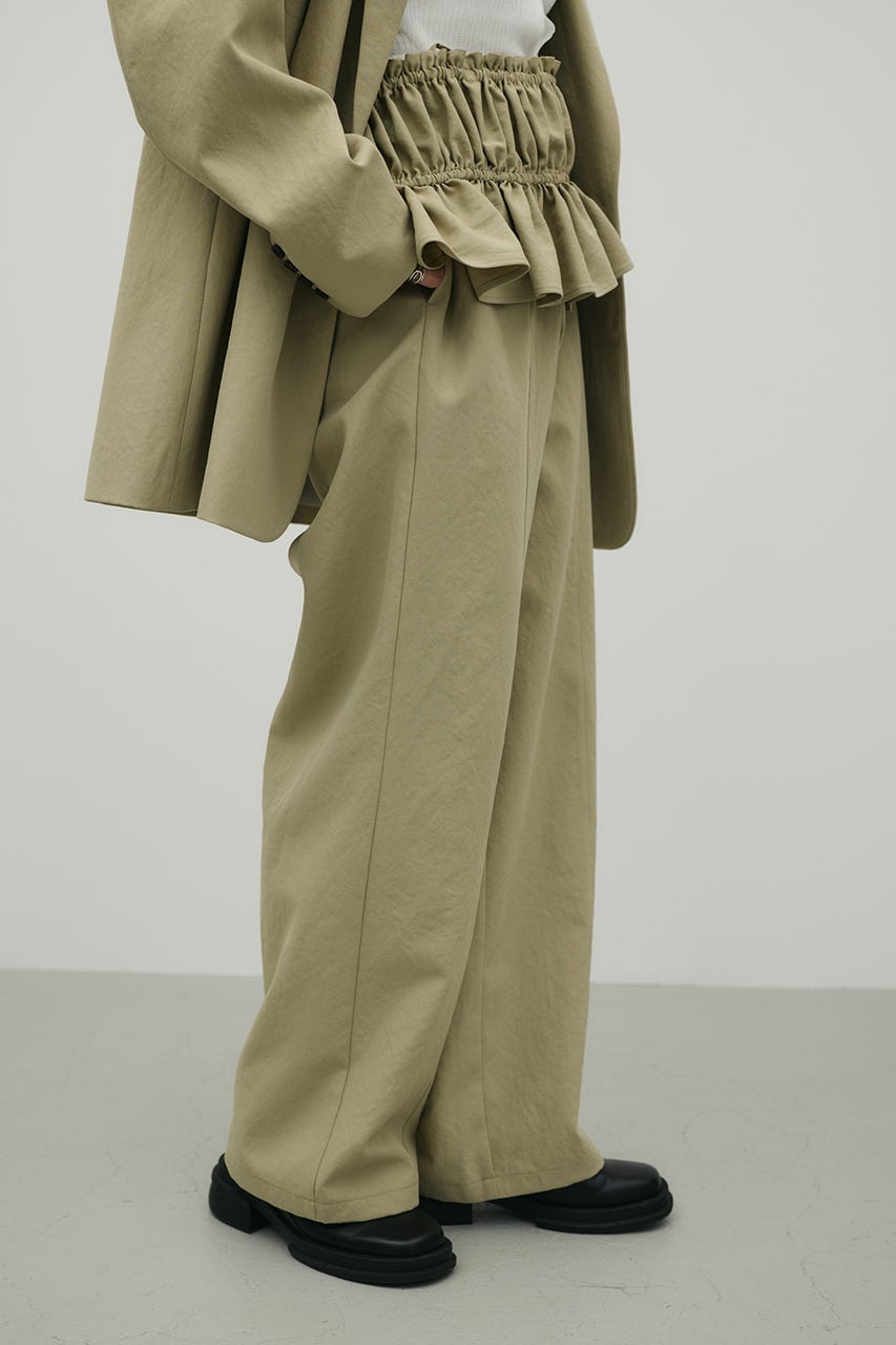 ハイラインワイドパンツ L/KHA M