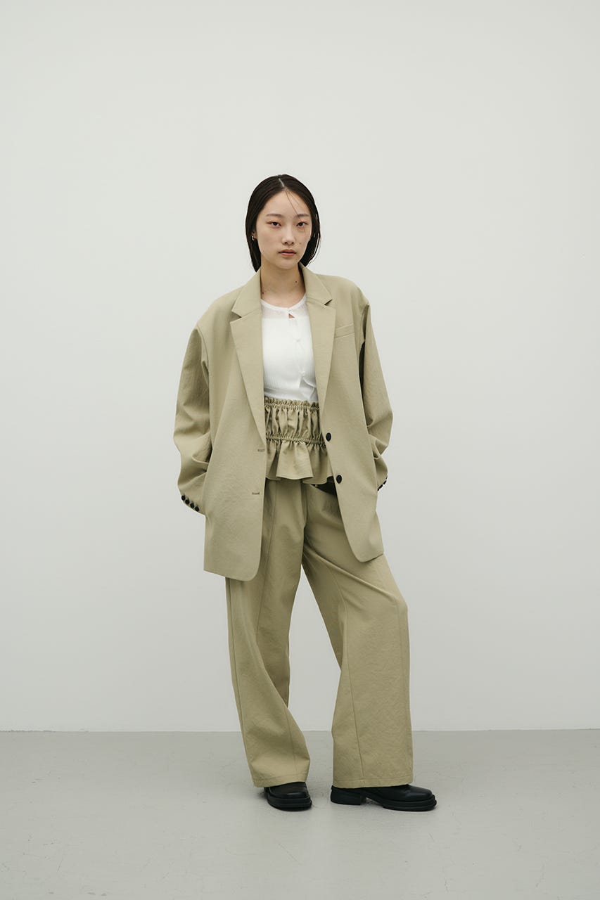 ハイラインワイドパンツ L/KHA M