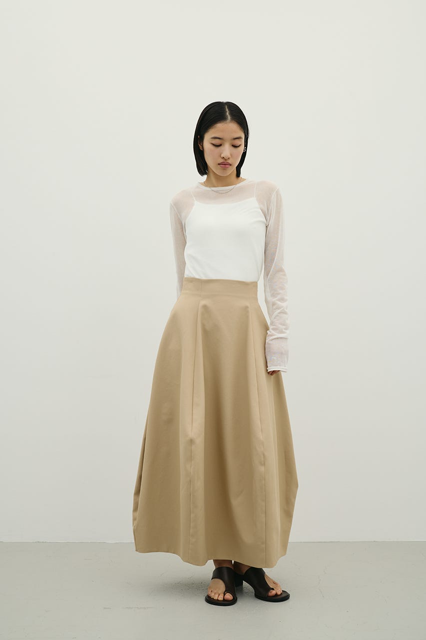ヘムバルーンスカート BEG S