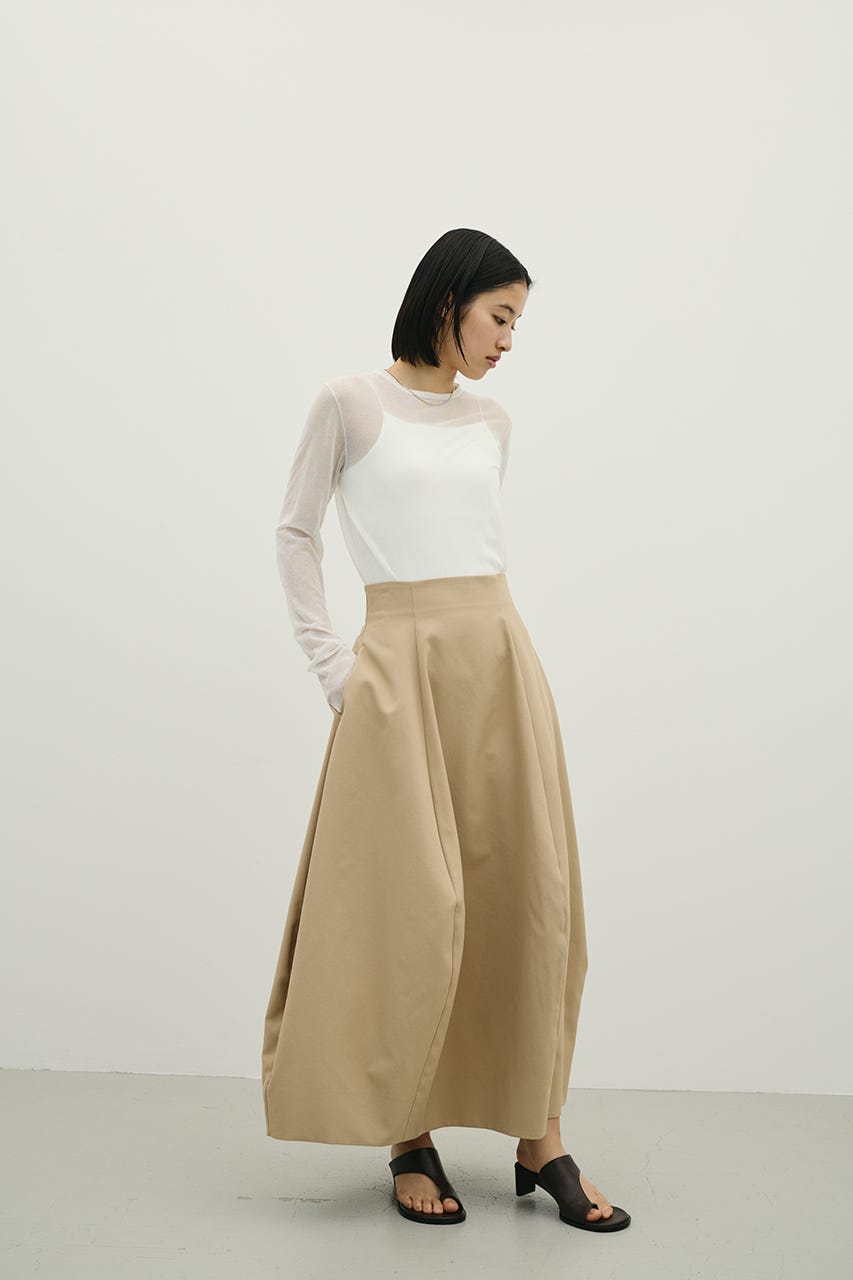 ヘムバルーンスカート BEG S