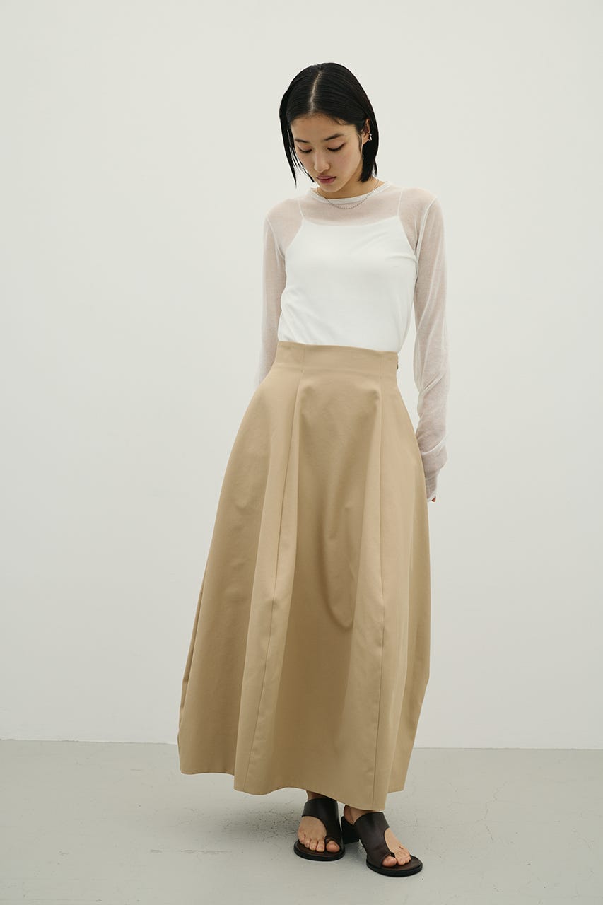 ヘムバルーンスカート BEG S