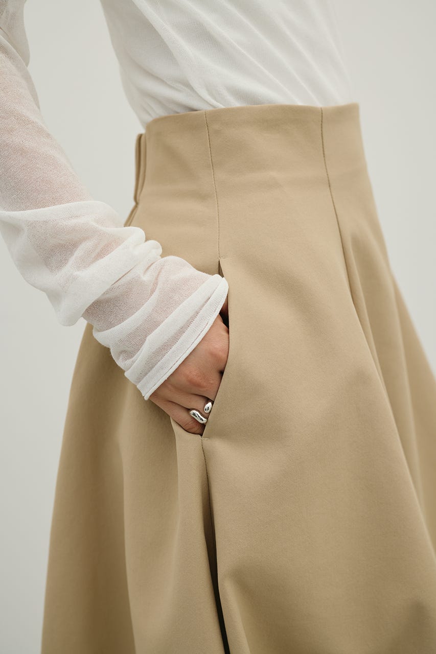 ヘムバルーンスカート BEG S