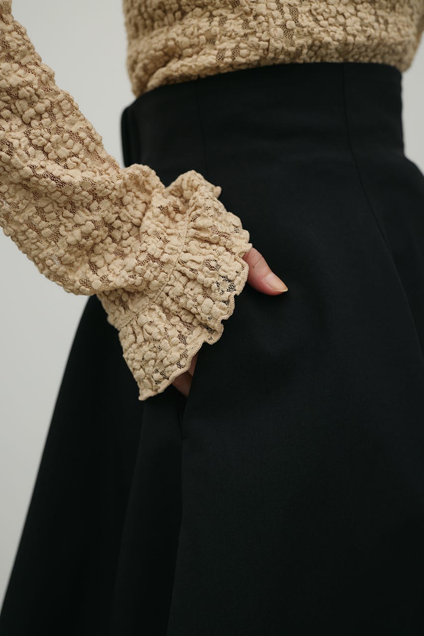 ヘムバルーンスカート BLK S