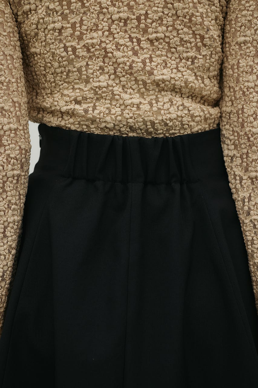 ヘムバルーンスカート BLK S