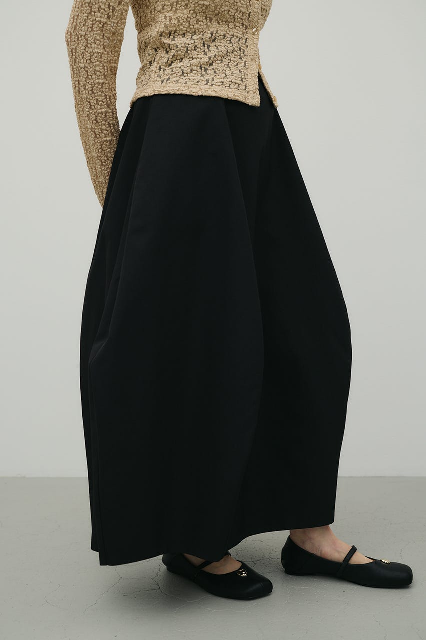 ヘムバルーンスカート BLK S