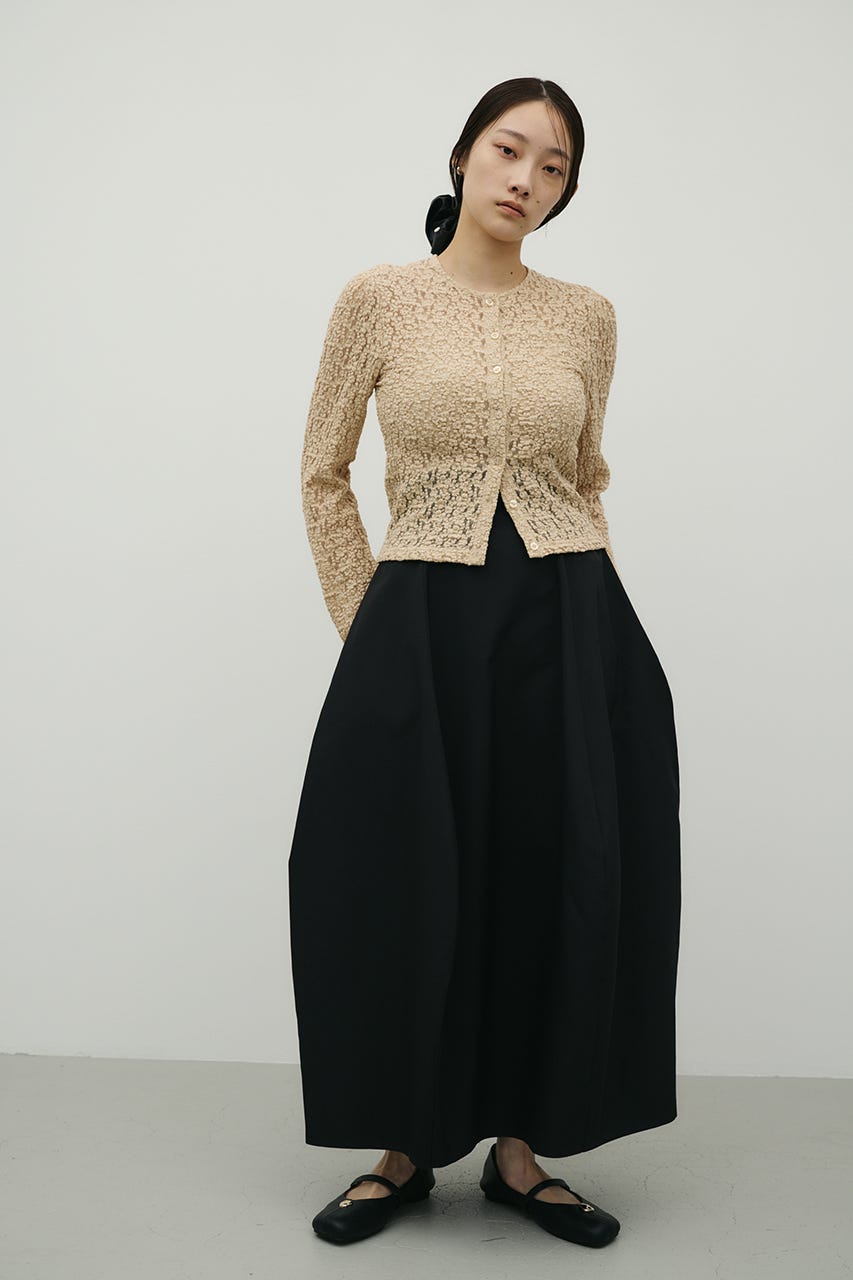 ヘムバルーンスカート BLK S