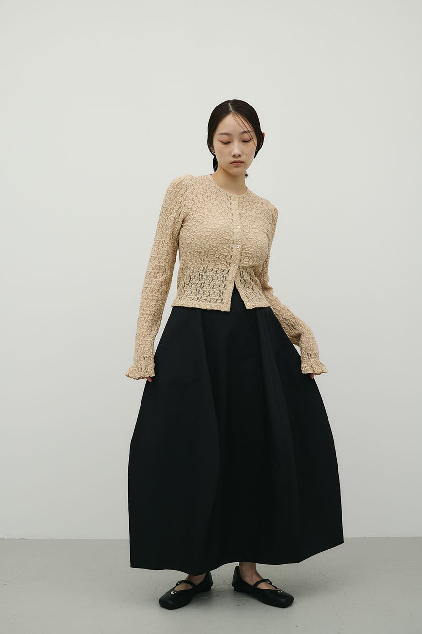 ヘムバルーンスカート BLK S