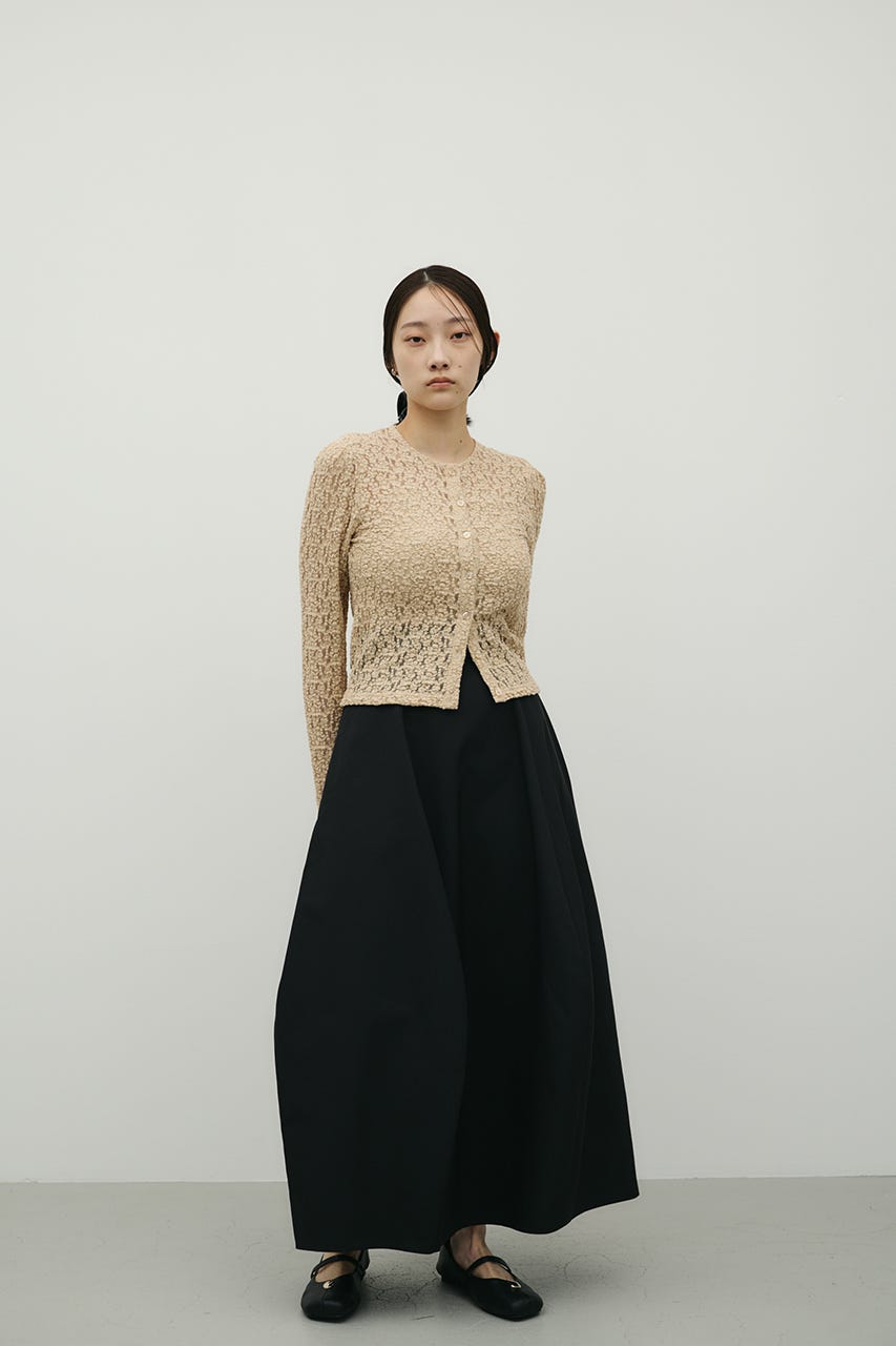 ヘムバルーンスカート BLK S