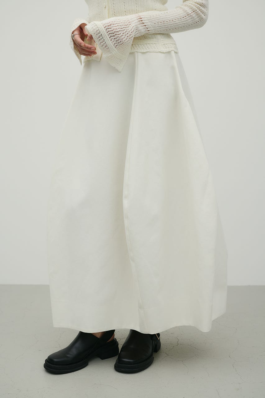 ヘムバルーンスカート WHT M