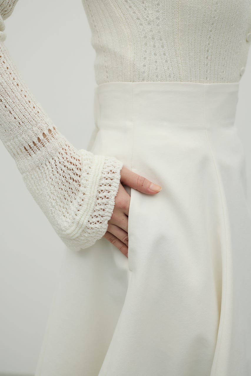 ヘムバルーンスカート WHT M