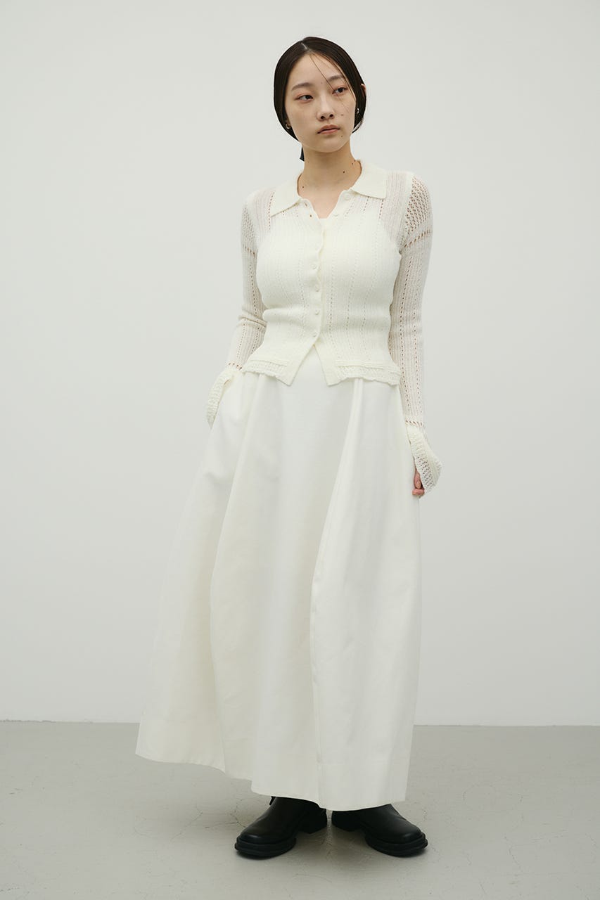 ヘムバルーンスカート WHT M