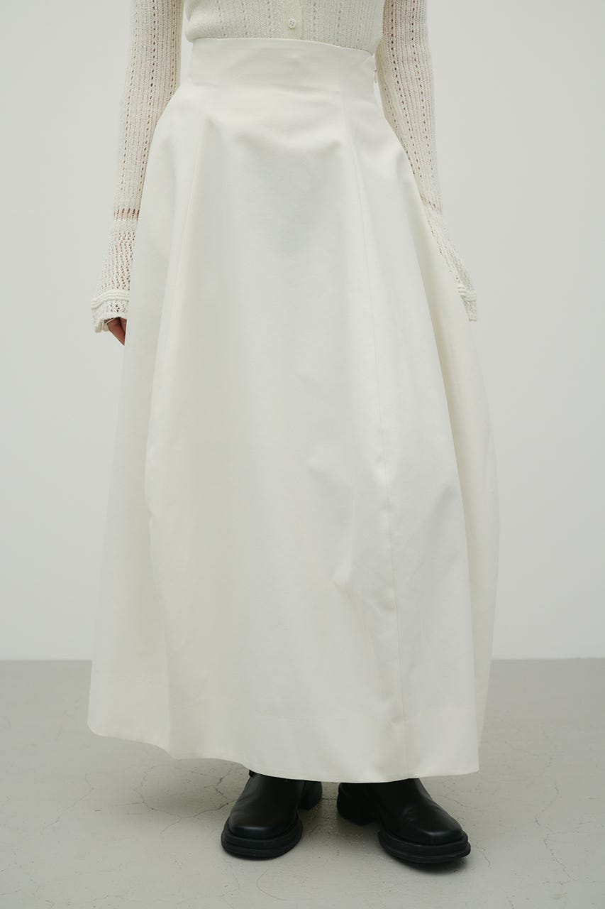 ヘムバルーンスカート WHT M