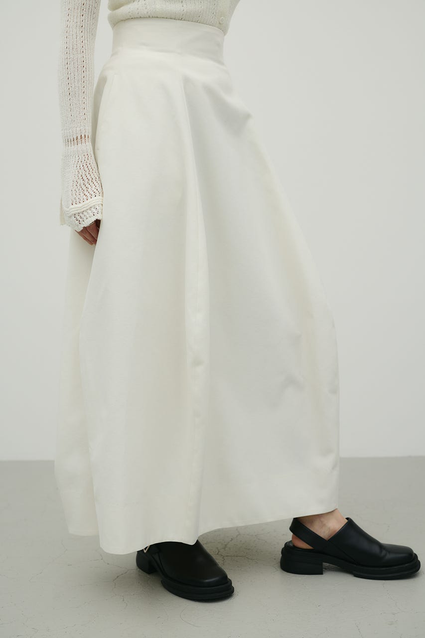 ヘムバルーンスカート WHT M