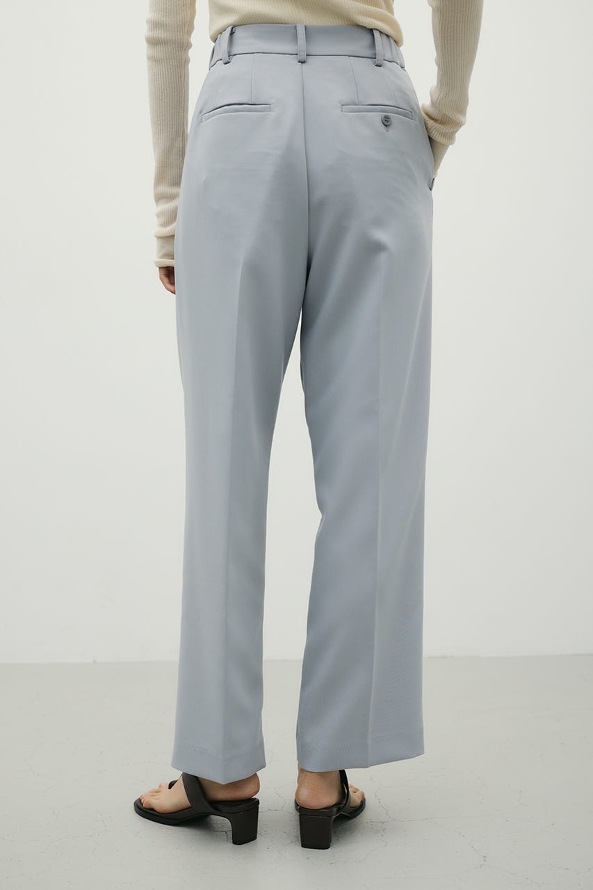 ストレートタックパンツ SAX S