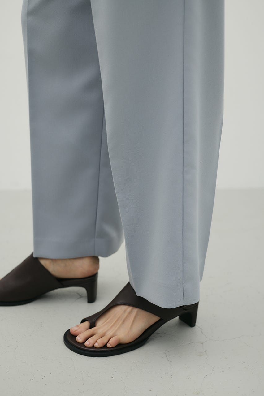 ストレートタックパンツ SAX S