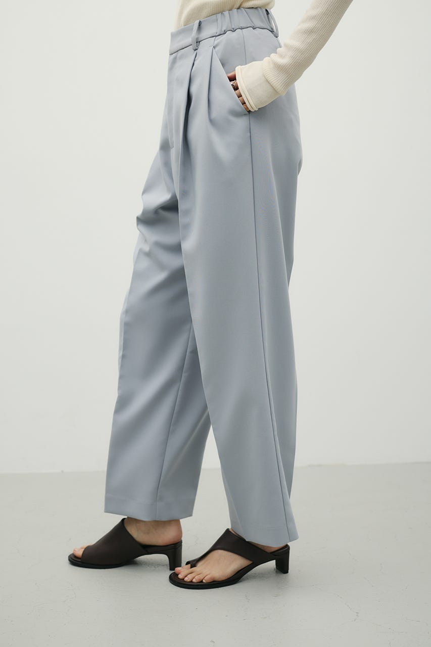 ストレートタックパンツ SAX S