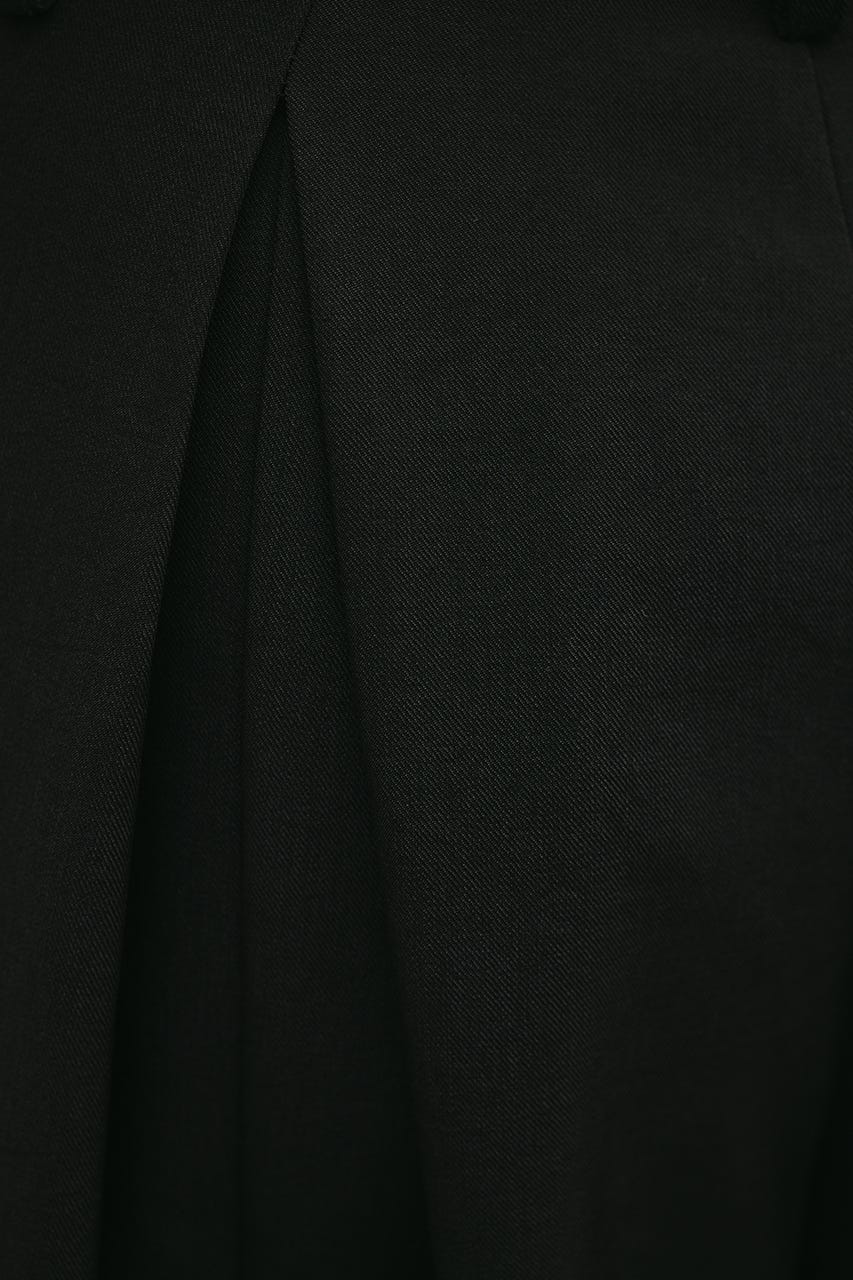 タックフォルムパンツ BLK S