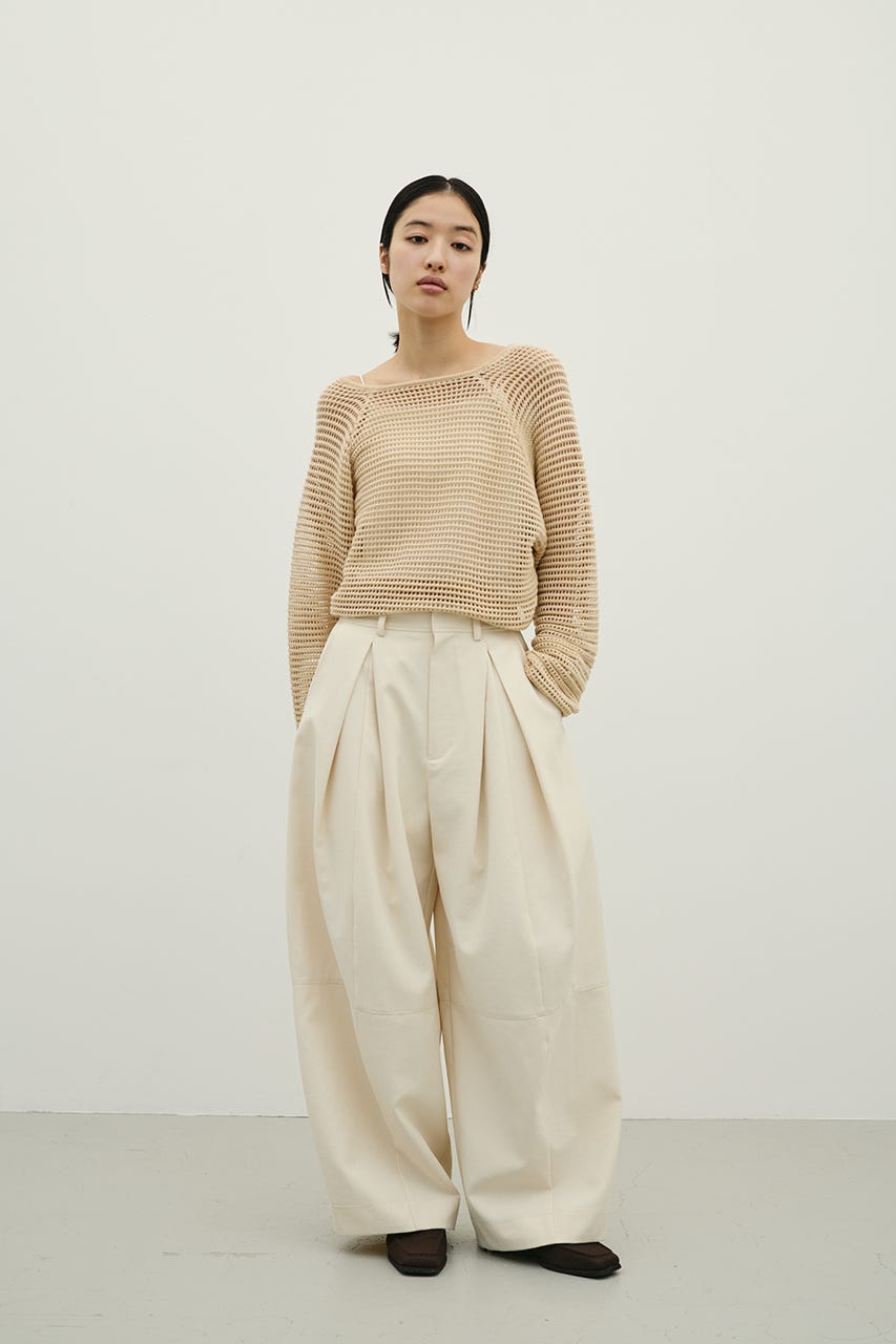 タックフォルムパンツ IVOY M