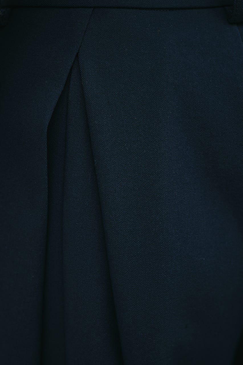 タックフォルムパンツ NVY S