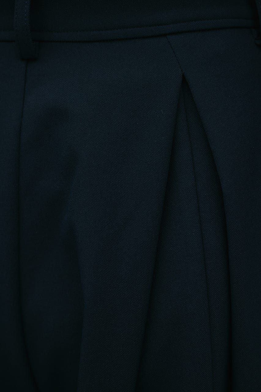 タックフォルムパンツ NVY S