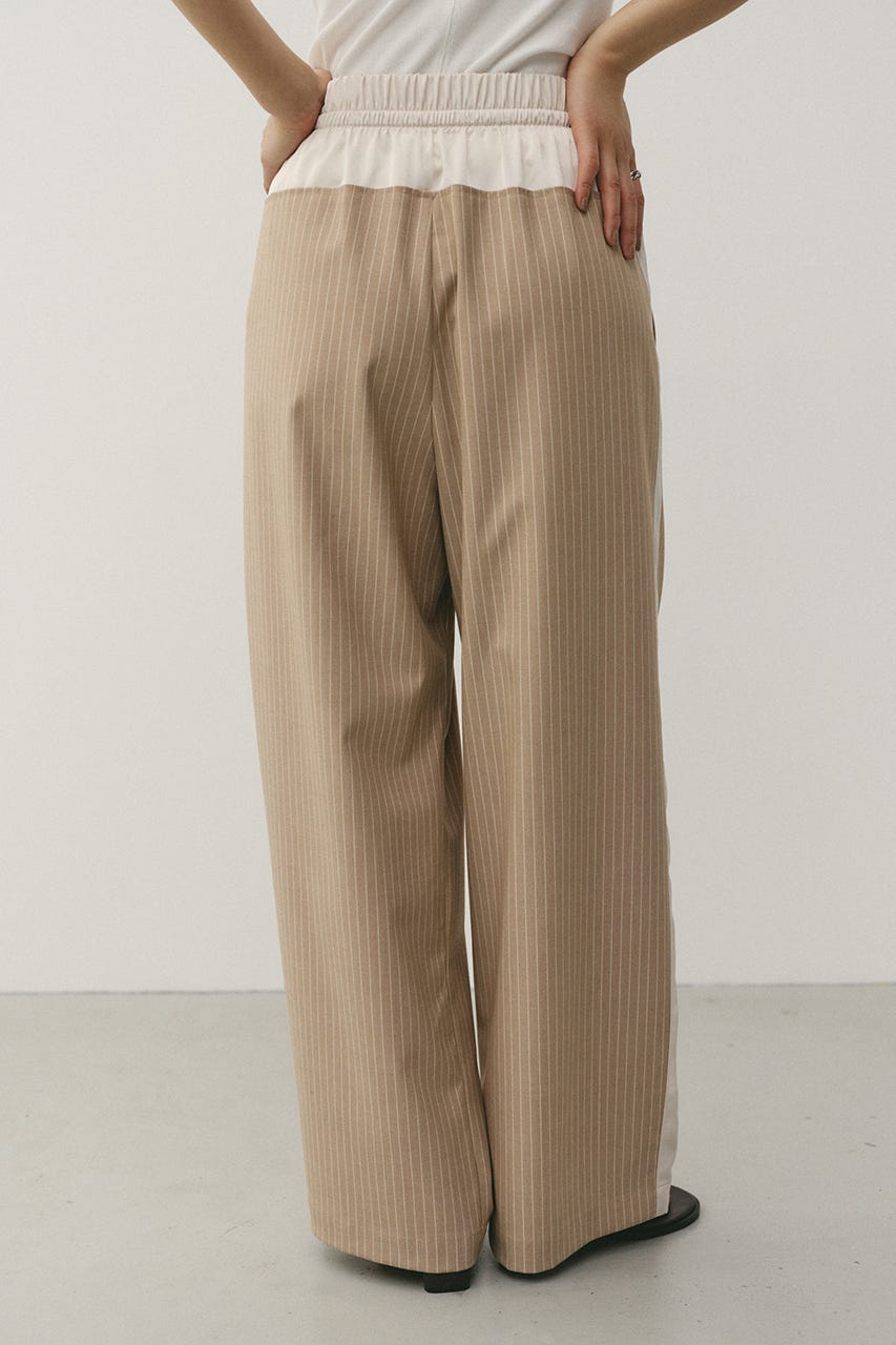 サイドラインストライプパンツ BEG S