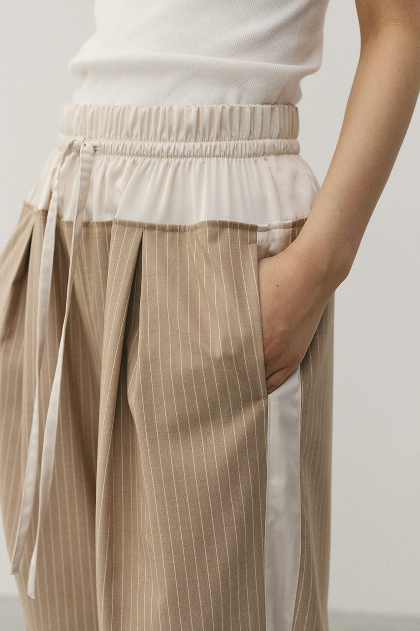 サイドラインストライプパンツ BEG S