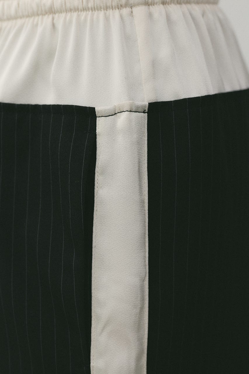 サイドラインストライプパンツ BLK M