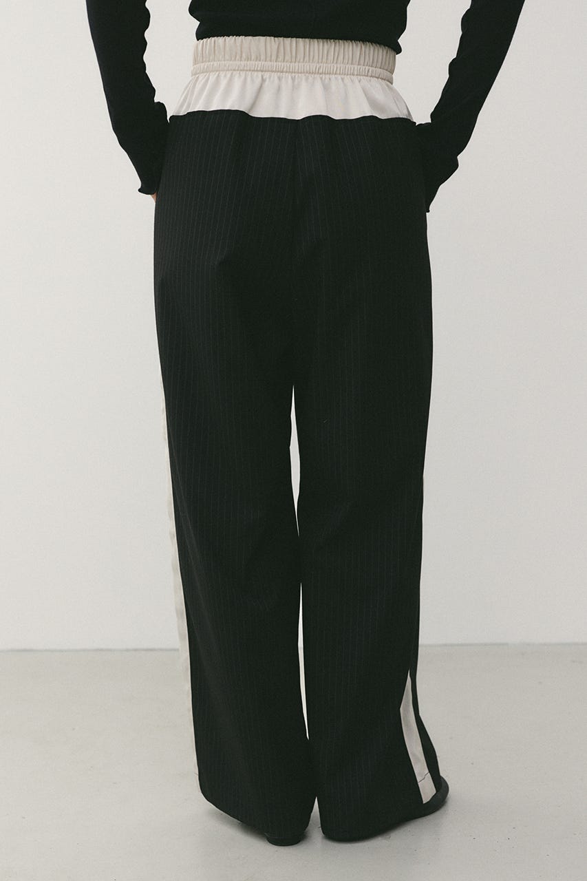 サイドラインストライプパンツ BLK M