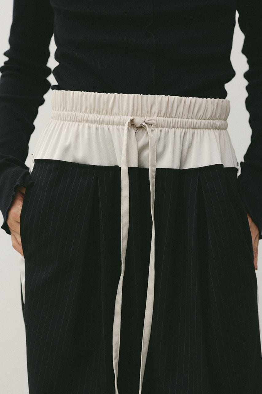 サイドラインストライプパンツ BLK M