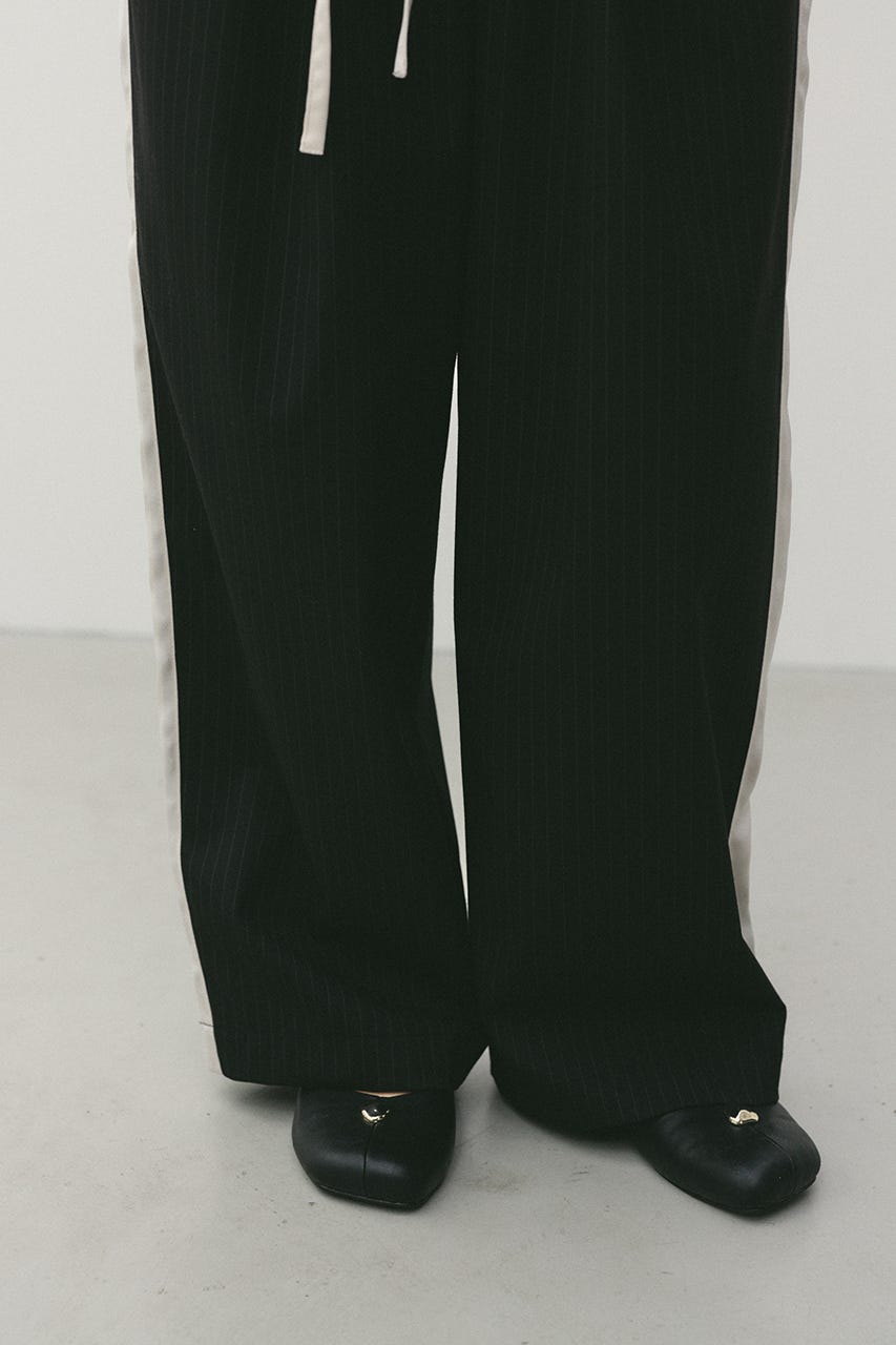 サイドラインストライプパンツ BLK M