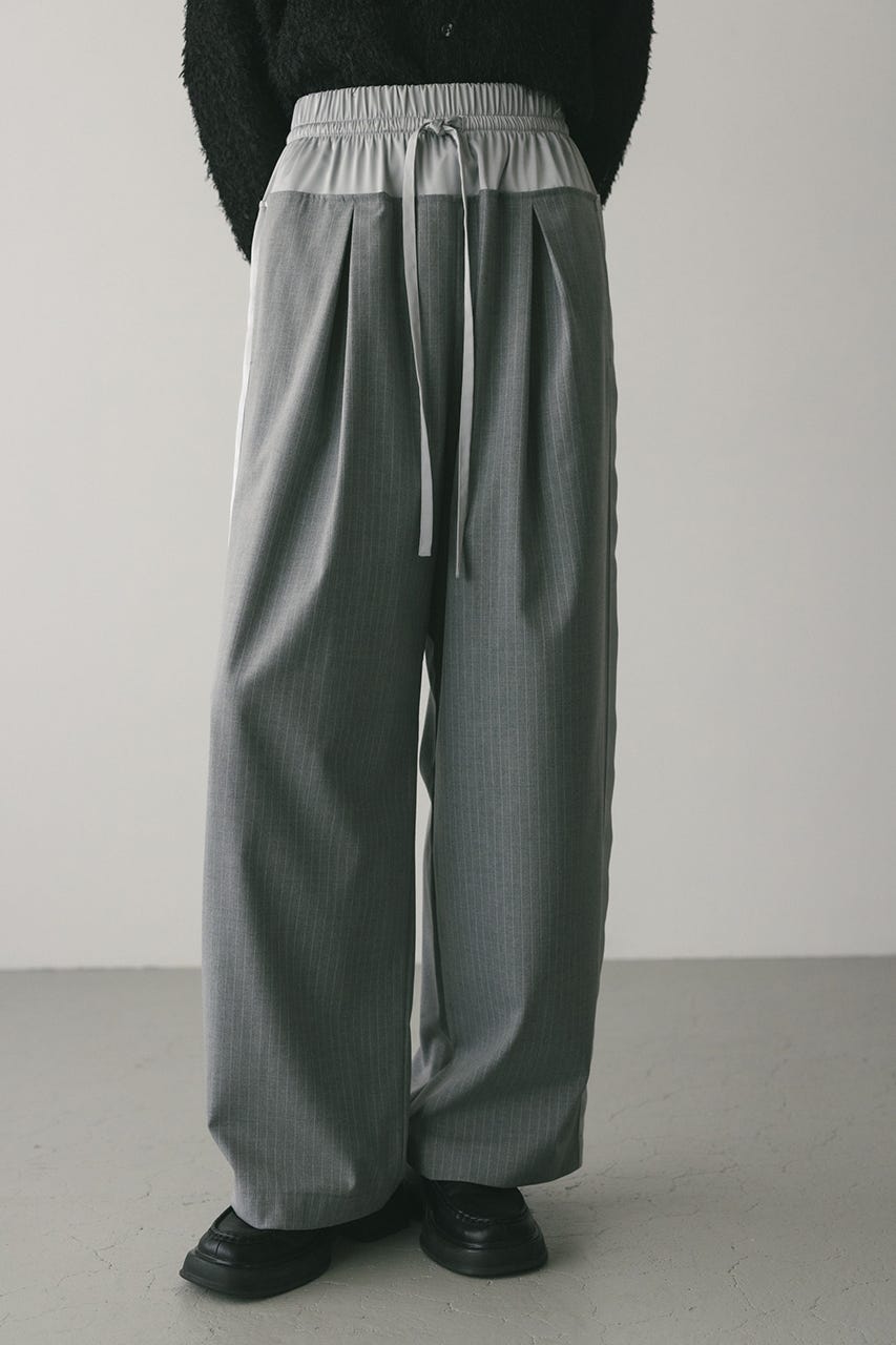 サイドラインストライプパンツ GRY M