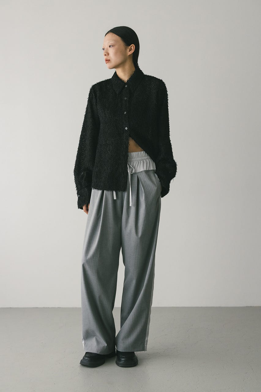 サイドラインストライプパンツ GRY M