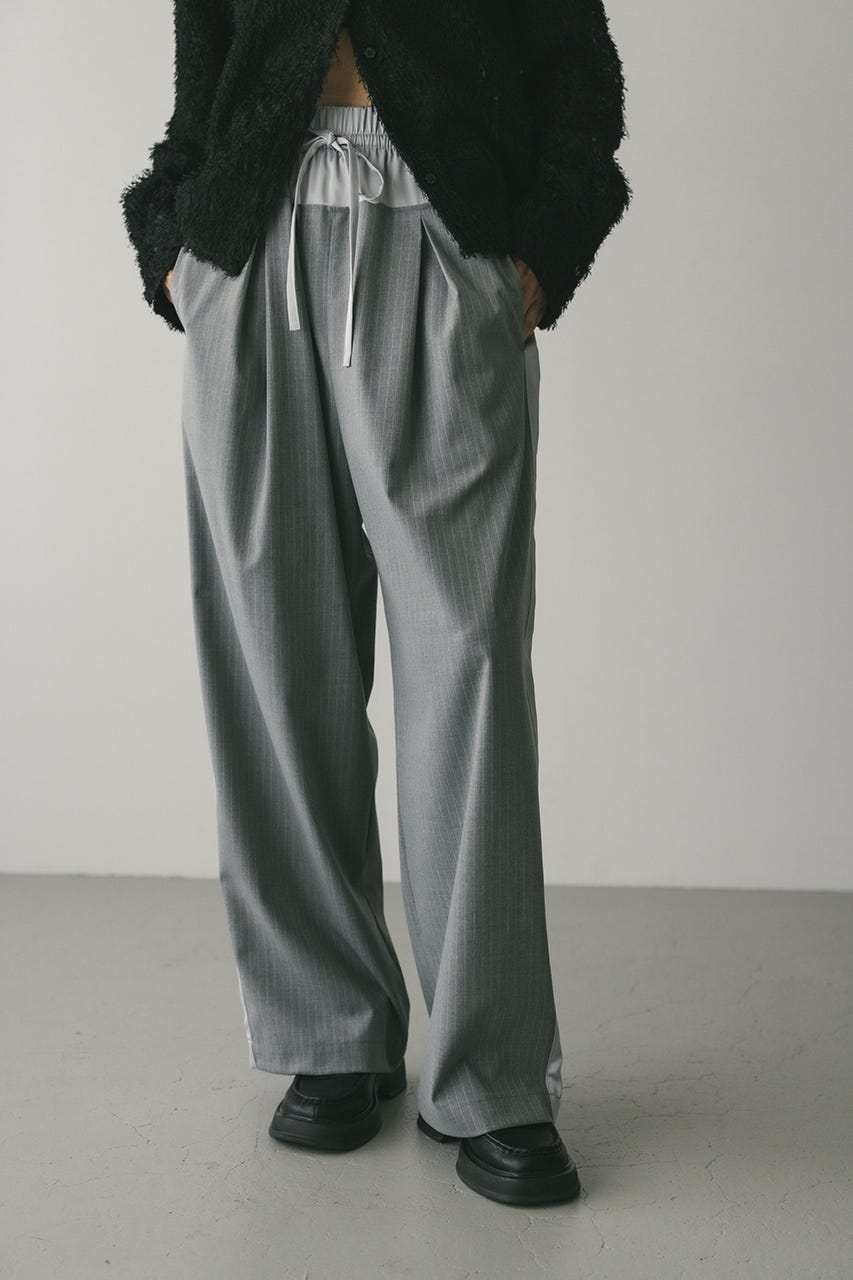 サイドラインストライプパンツ GRY M