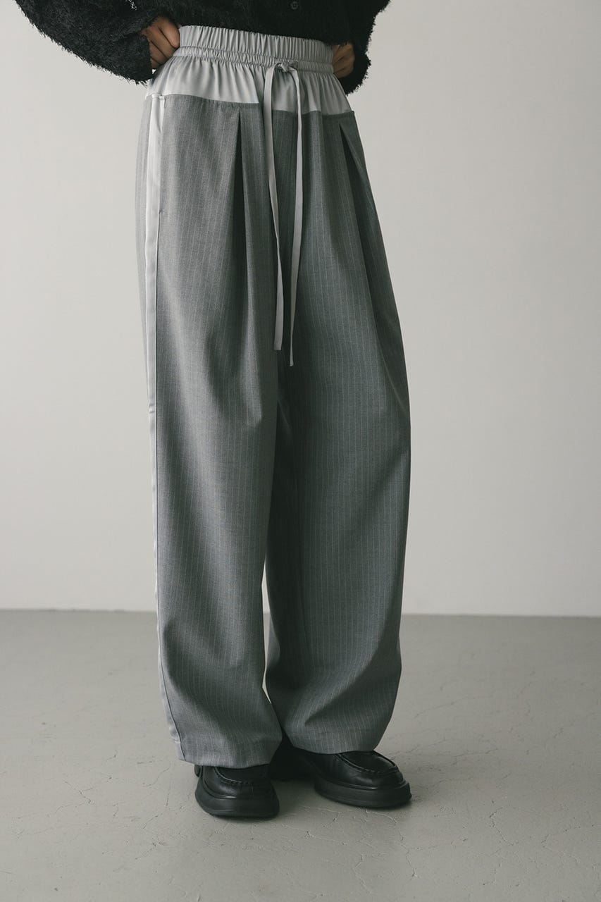 サイドラインストライプパンツ GRY M