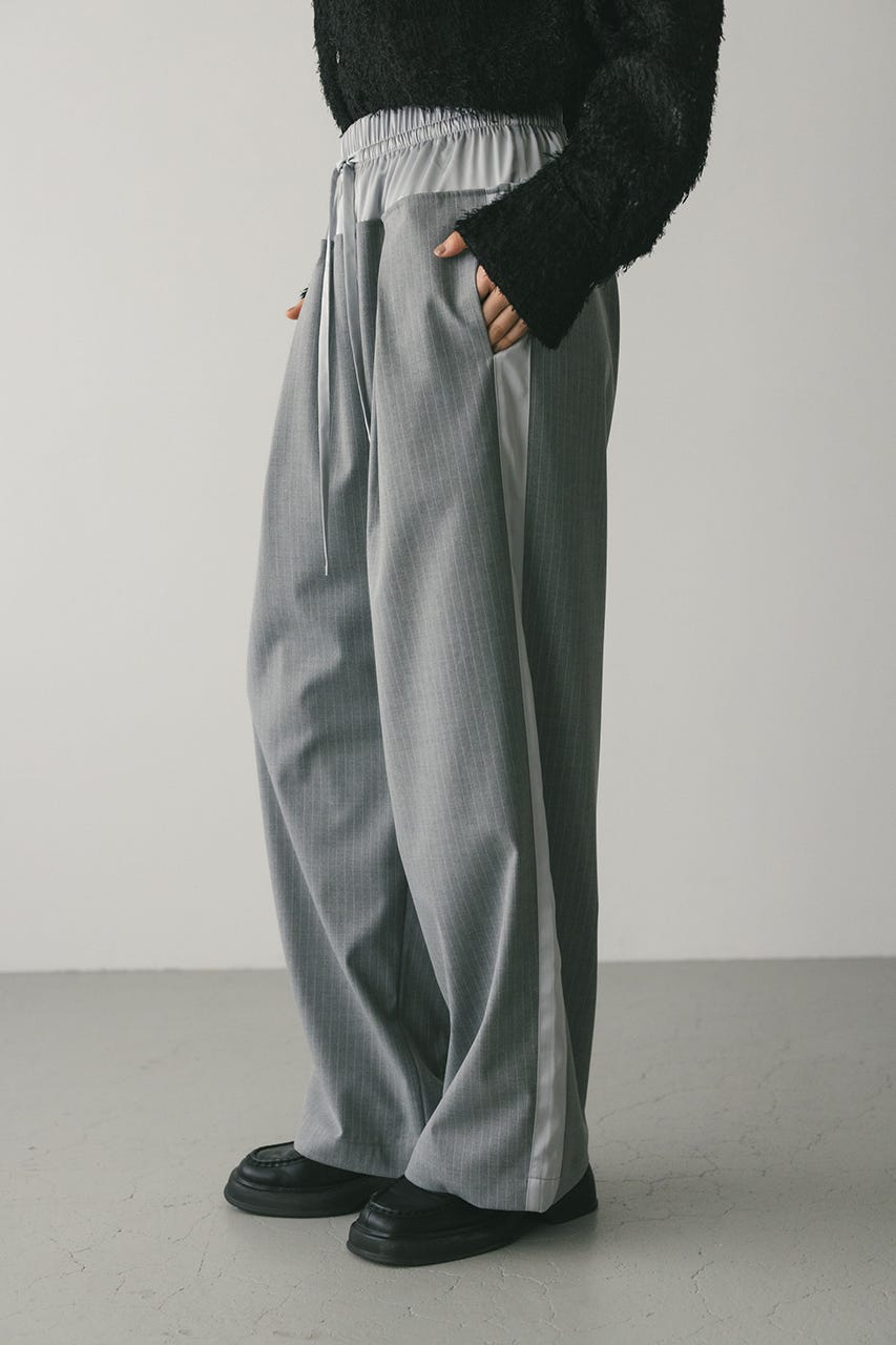 サイドラインストライプパンツ GRY M